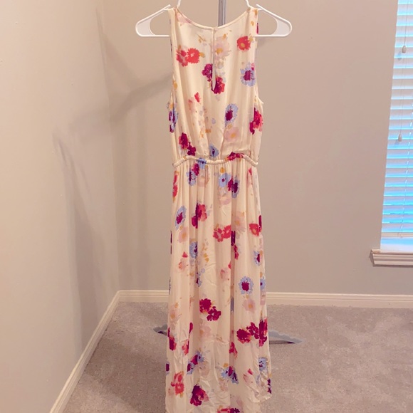 Lucky Brand Painted Floral Maxi Dress - Picture 7 of 8